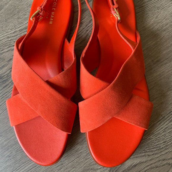 Cole Haan Grand 360 Sandals Coral Women's 11B - Picture 2 of 7